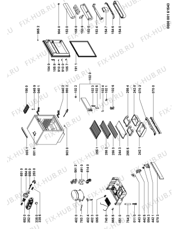 Схема №1 623.4.02 с изображением Ящичек для холодильника Whirlpool 480131100079