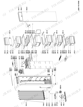 Схема №1 AFB 1840 A+ с изображением Ящик (корзина) для холодильной камеры Whirlpool 481010869613