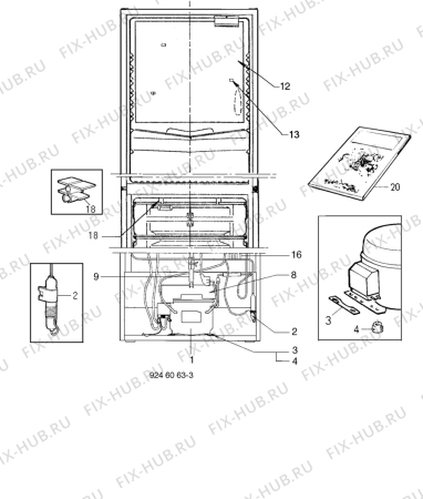 Взрыв-схема холодильника Unknown TR1228G - Схема узла C10 Cold, users manual