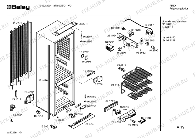 Схема №2 F6561/01 с изображением Уплотнитель двери для холодильной камеры Bosch 00234501