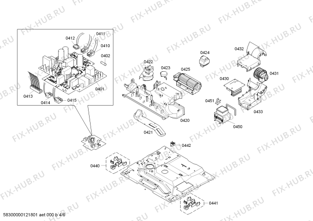 Схема №2 3HW458X с изображением Панель управления для плиты (духовки) Bosch 00663585