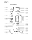 Схема №1 EC312050/87A с изображением Блок управления для электрокофемашины Krups SS-202925