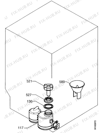 Взрыв-схема посудомоечной машины Zanussi ID6245W - Схема узла Water softener 066