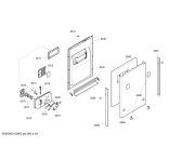 Схема №5 SRV45T13EU с изображением Рамка для посудомоечной машины Siemens 00662874