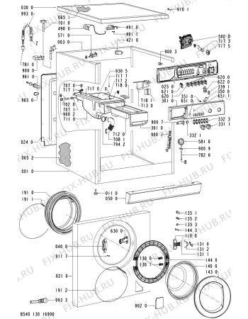 Схема №1 WA Adorina S 162 с изображением Декоративная панель для стиралки Whirlpool 481245215758