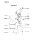 Схема №1 F6117036(0) с изображением Часть корпуса для блендера (миксера) Krups MS-0065375