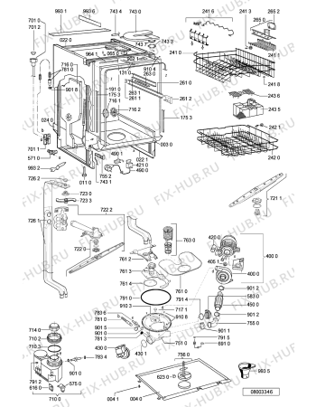 Схема №1 ADP83329 (F092262) с изображением Руководство для электропосудомоечной машины Indesit C00360955
