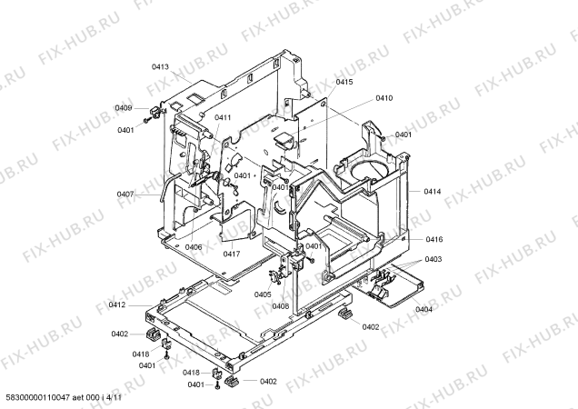 Схема №3 TKN68E75UC с изображением Кнопка для электрокофеварки Bosch 00428102