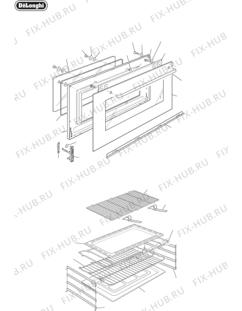 Схема №3 L91GW с изображением Модуль (плата управления) для плиты (духовки) DELONGHI 35N9175UD1
