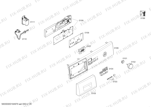 Схема №3 CWF08X160W Constructa с изображением Ручка выбора программ для стиралки Bosch 00634541