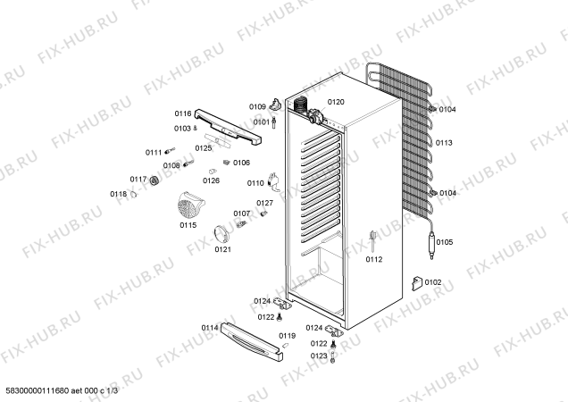 Схема №2 KSR315006X BOSCH с изображением Компрессор для холодильника Bosch 00641105