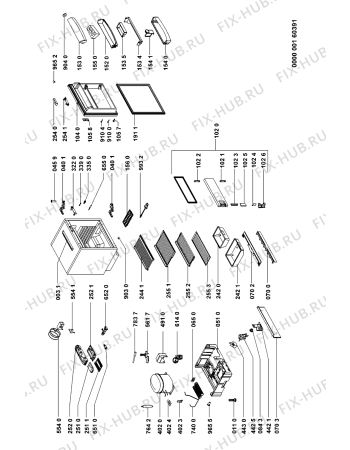 Схема №1 ARG590A1 (F091255) с изображением Руководство для холодильной камеры Indesit C00354450