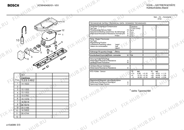 Схема №2 KDW40492 с изображением Инструкция по эксплуатации для холодильной камеры Bosch 00580692