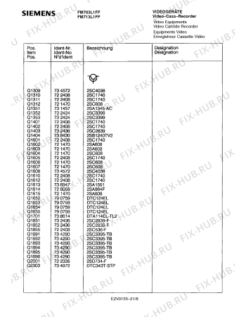 Схема №9 FM713L1FF с изображением Инструкция по эксплуатации для видеотехники Siemens 00530806