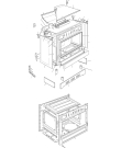 Схема №5 DEFV908BK с изображением Элемент корпуса для плиты (духовки) DELONGHI 36C96D1TT