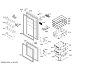 Схема №1 KG36VX73SD с изображением Дверь морозильной камеры для холодильника Siemens 00685174