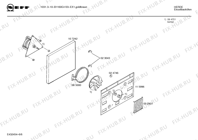 Схема №3 B1160G1 1031315 с изображением Панель для электропечи Bosch 00286416