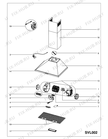 Схема №1 H60SX (F080281) с изображением Обшивка для вентиляции Indesit C00293472