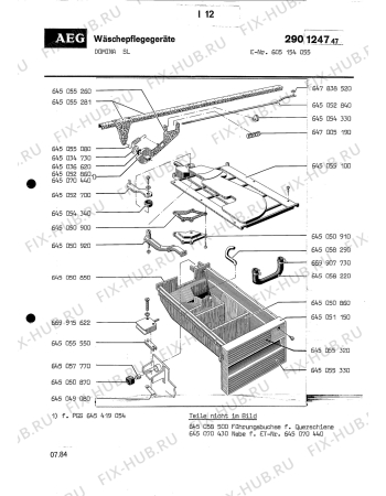Взрыв-схема посудомоечной машины Aeg DOMINA SL - Схема узла Section6