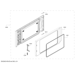 Схема №2 C17WR00N0B с изображением Дверь для электропечи Bosch 00772426