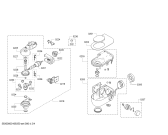 Схема №2 MUM59N26DE HomeProfessional с изображением Корпус для кухонного комбайна Bosch 00742598