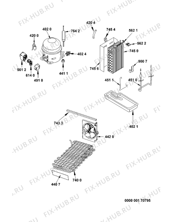 Схема №4 S20D RSS33-A/G с изображением Преобразователь для холодильной камеры Whirlpool 481228228337