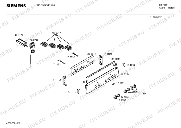 Схема №2 HS33226SK с изображением Уплотнитель для плиты (духовки) Bosch 00151789