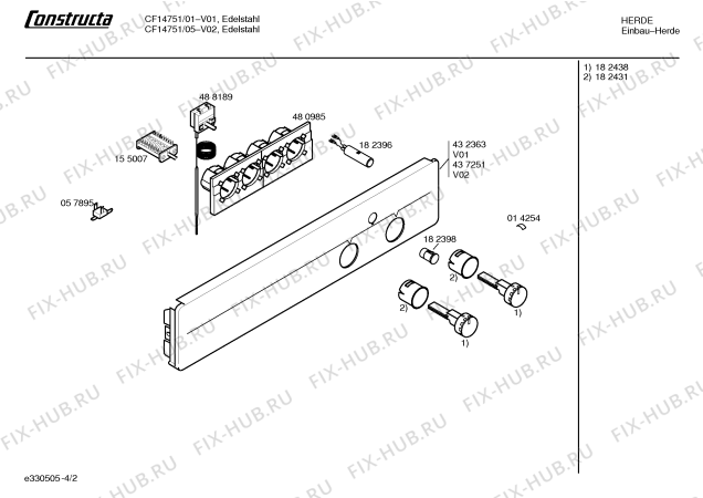 Схема №3 CF14751 с изображением Инструкция по эксплуатации для электропечи Bosch 00584546