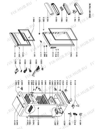 Схема №1 ARC 3070 с изображением Дверь для холодильника Whirlpool 481241619248