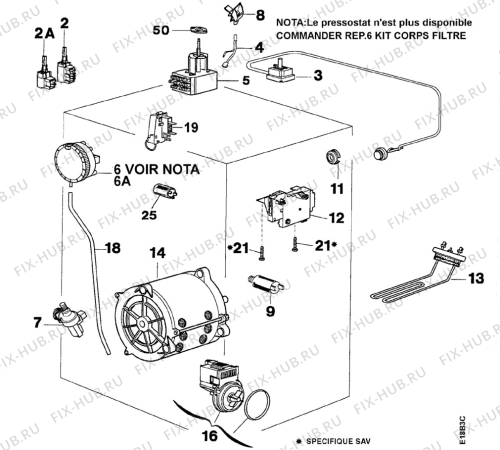 Взрыв-схема стиральной машины Arthurmartinelux AW555T - Схема узла Electrical equipment