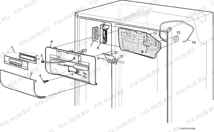 Взрыв-схема холодильника Electrolux ENL61600X - Схема узла Section 3