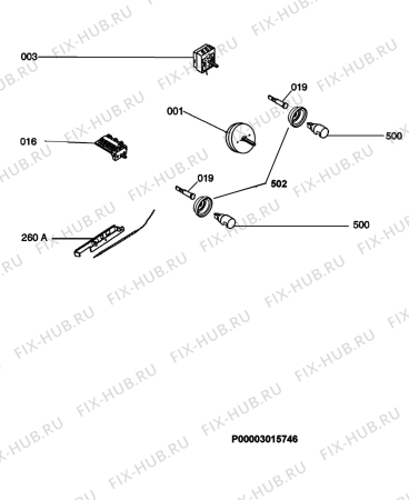 Взрыв-схема плиты (духовки) Electrolux EOB31000R EU - Схема узла Functional parts