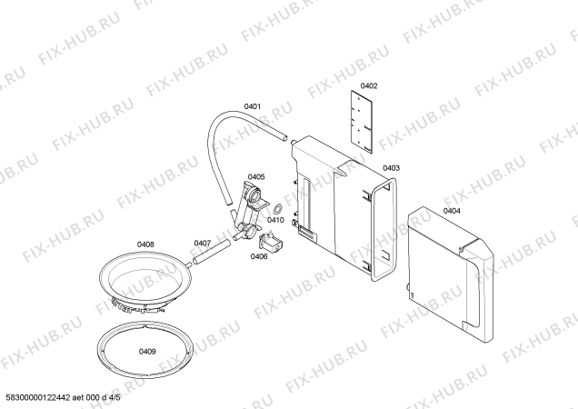Взрыв-схема плиты (духовки) Bosch HBC36D770 - Схема узла 04