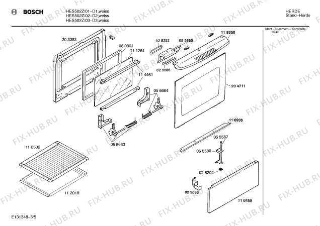 Схема №1 0750092088 HES622C с изображением Переключатель для духового шкафа Bosch 00028271