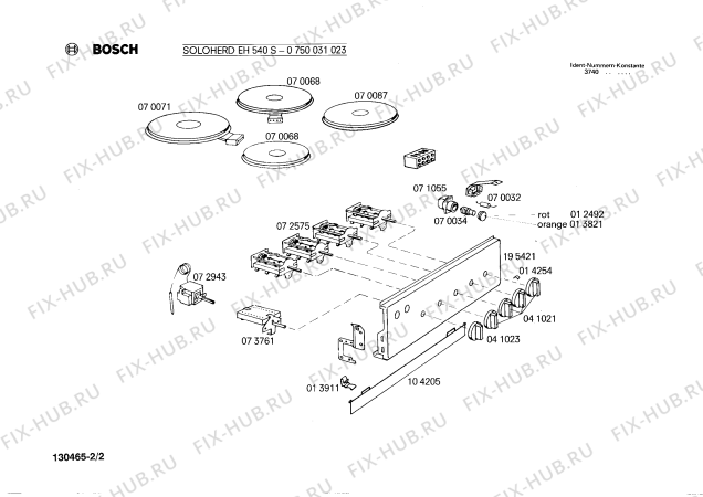 Взрыв-схема плиты (духовки) Bosch 0750031023 EH540S - Схема узла 02