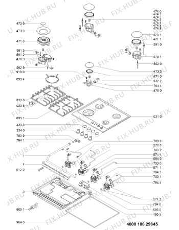 Схема №1 302.780.77 HBT L40 G HOB IK с изображением Шланг для электропечи Whirlpool 481010611719