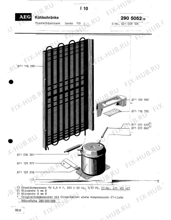 Взрыв-схема холодильника Aeg SANTO 172 L - Схема узла Section3