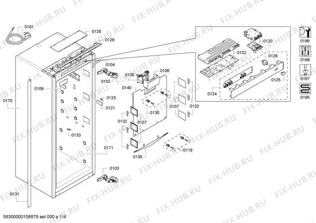 Схема №3 RC247202 с изображением Модуль для холодильника Siemens 00751073