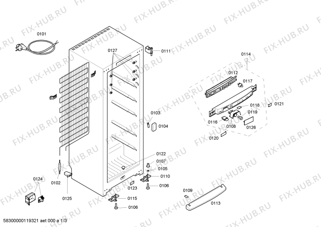 Схема №2 GSN40A30 с изображением Клапан для холодильника Bosch 00448011