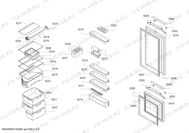 Схема №2 KI38SA60 с изображением Блок питания для холодильника Siemens 00622240