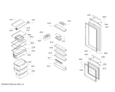Схема №2 KIS34A51FF с изображением Дверь для холодильника Siemens 00244012