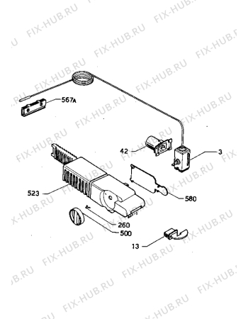 Взрыв-схема холодильника Zanussi Z622/6D - Схема узла Electrical equipment