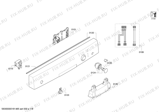 Схема №2 SMS40E92EU с изображением Столешница для посудомойки Bosch 00145255
