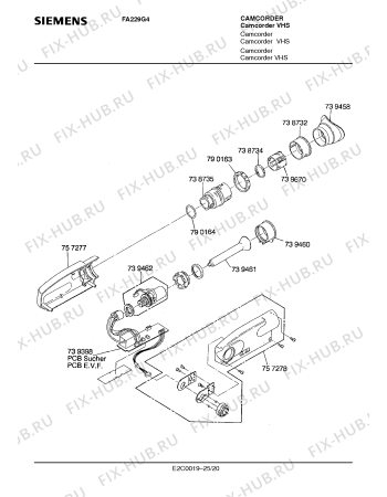 Схема №9 FA229G4 с изображением Интегрированный контур для видеотехники Siemens 00739755