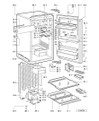 Схема №1 IV 2547/2 LI CH с изображением Дверца для холодильной камеры Whirlpool 481244028829