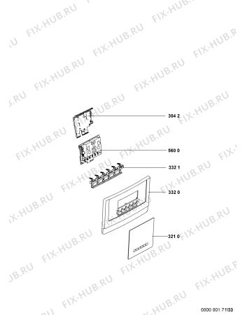 Взрыв-схема холодильника Whirlpool WSC5513 A+X - Схема узла
