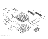 Схема №5 SGS45M18II с изображением Набор кнопок для посудомойки Bosch 00604653