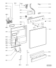 Схема №1 C 844 BR с изображением Панель для посудомойки Whirlpool 481245372635