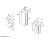 Схема №1 KIN86SMA00 с изображением Стеклопанель для холодильника Bosch 11004084