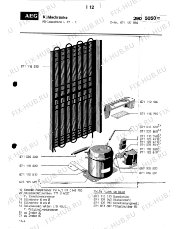 Взрыв-схема холодильника Aeg SANTO 171 UD - Схема узла Section3
